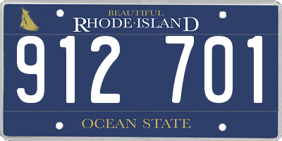 RI license plate 912701