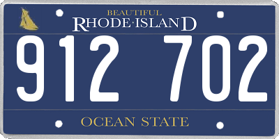 RI license plate 912702