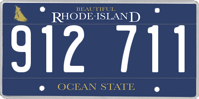 RI license plate 912711