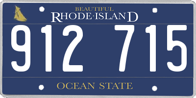 RI license plate 912715