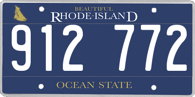 RI license plate 912772