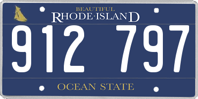 RI license plate 912797