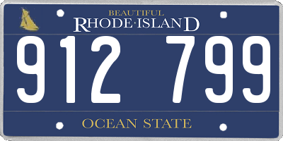 RI license plate 912799
