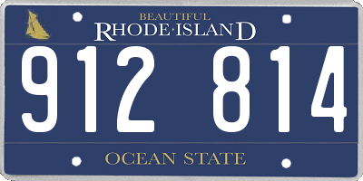 RI license plate 912814