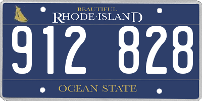 RI license plate 912828