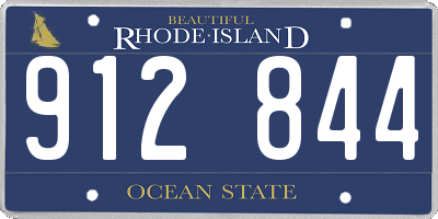 RI license plate 912844