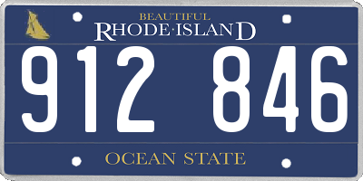 RI license plate 912846