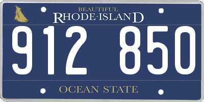 RI license plate 912850