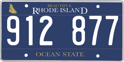 RI license plate 912877