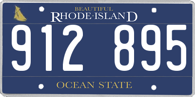 RI license plate 912895