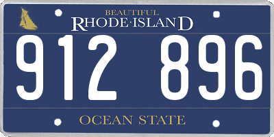 RI license plate 912896