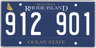 RI license plate 912901