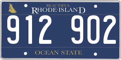 RI license plate 912902
