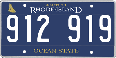 RI license plate 912919