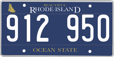 RI license plate 912950