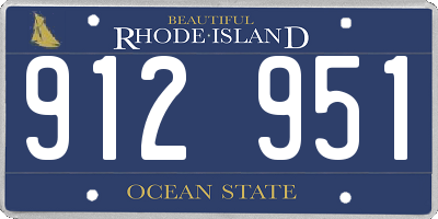 RI license plate 912951