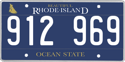 RI license plate 912969