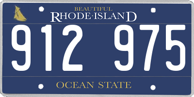 RI license plate 912975