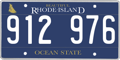 RI license plate 912976