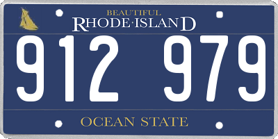 RI license plate 912979
