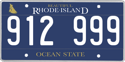 RI license plate 912999