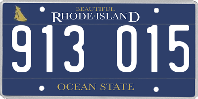 RI license plate 913015