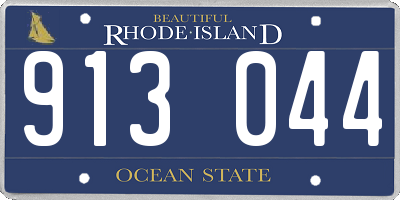 RI license plate 913044