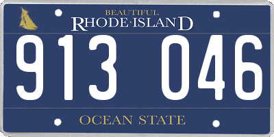 RI license plate 913046