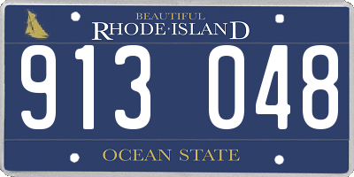 RI license plate 913048