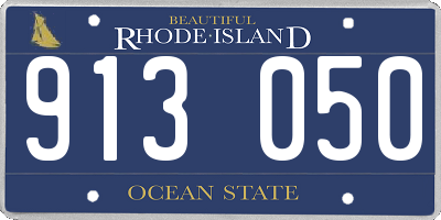 RI license plate 913050