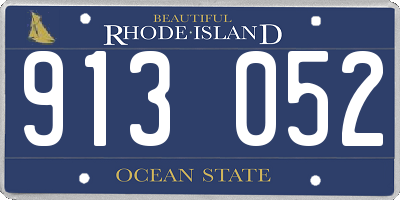 RI license plate 913052