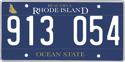 RI license plate 913054