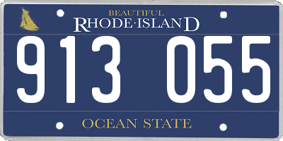 RI license plate 913055