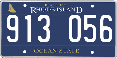 RI license plate 913056