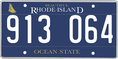 RI license plate 913064