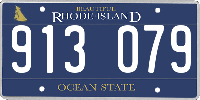 RI license plate 913079