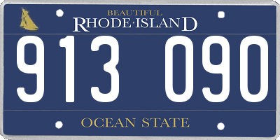 RI license plate 913090