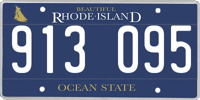 RI license plate 913095