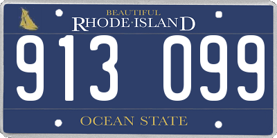 RI license plate 913099