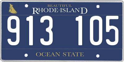 RI license plate 913105