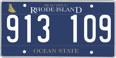 RI license plate 913109