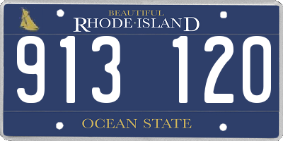 RI license plate 913120