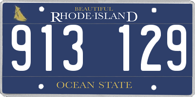RI license plate 913129