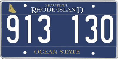 RI license plate 913130