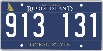 RI license plate 913131