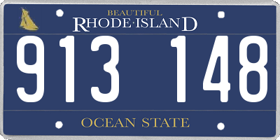 RI license plate 913148