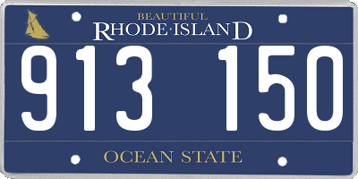 RI license plate 913150