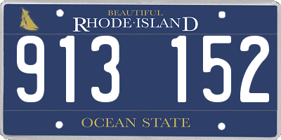 RI license plate 913152