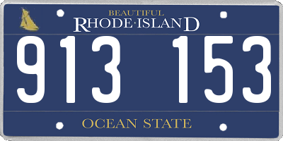 RI license plate 913153