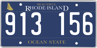 RI license plate 913156